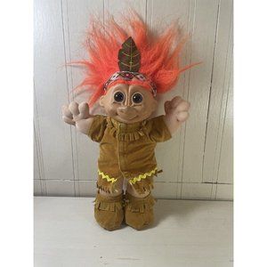 Russ Troll Doll Thanksgiving Harvest Indian Native American Approximately 6"
